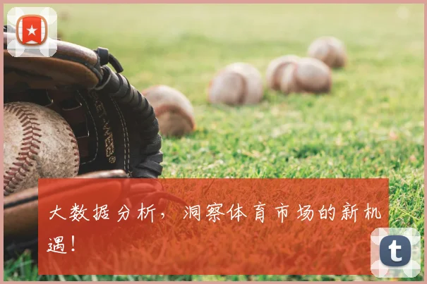 大数据分析，洞察体育市场的新机遇！